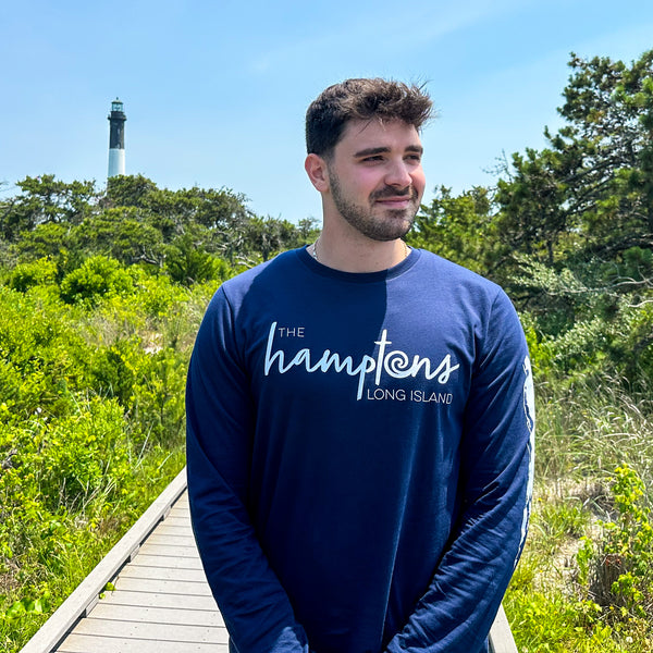 Men's Hamptons Long-Sleeve Tee x Discover Long Island Men's Hamptons Long-Sleeve Tee x Discover Long Island