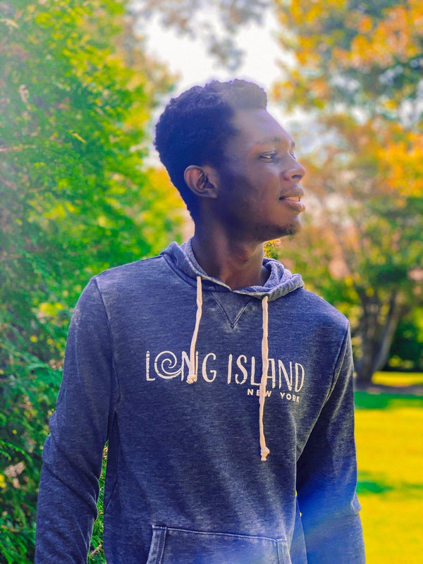 Discover Long Island X Long Island Strong Collaboration Washed Black Hoodie - Discover Long Island