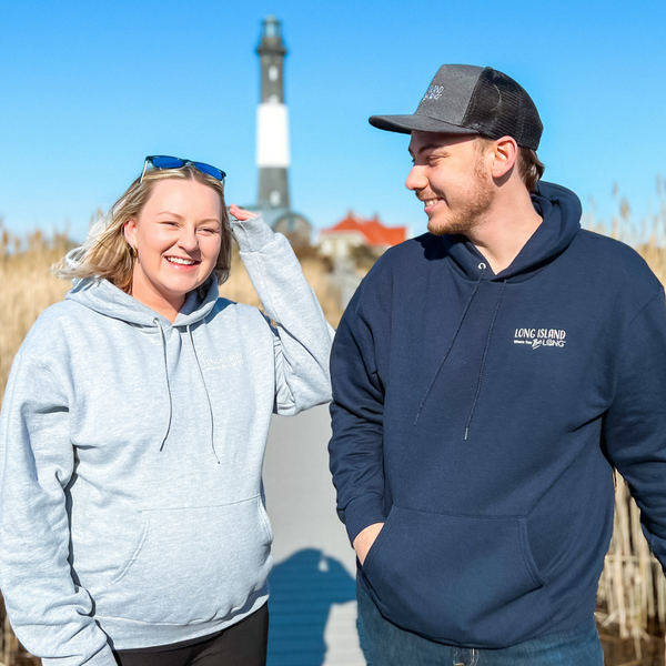 Unisex Where I BeLong Champion Hoodie Discover Long Island